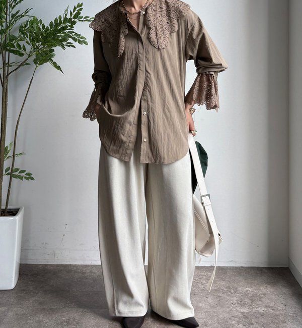  「レースカラーブラウス」|シャツ・ブラウス|