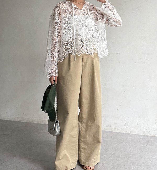  「レーススカラブラウス」|シャツ・ブラウス|