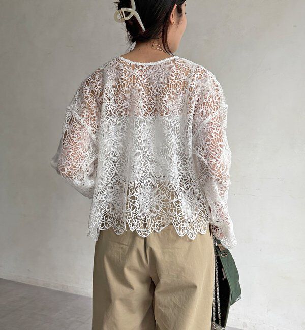  「レーススカラブラウス」|シャツ・ブラウス|