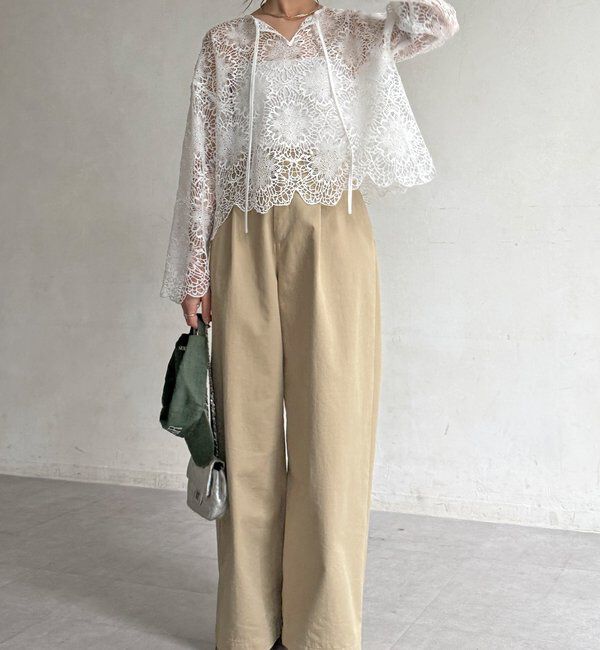  「レーススカラブラウス」|シャツ・ブラウス|