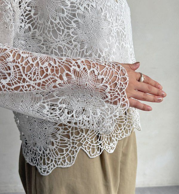  「レーススカラブラウス」|シャツ・ブラウス|