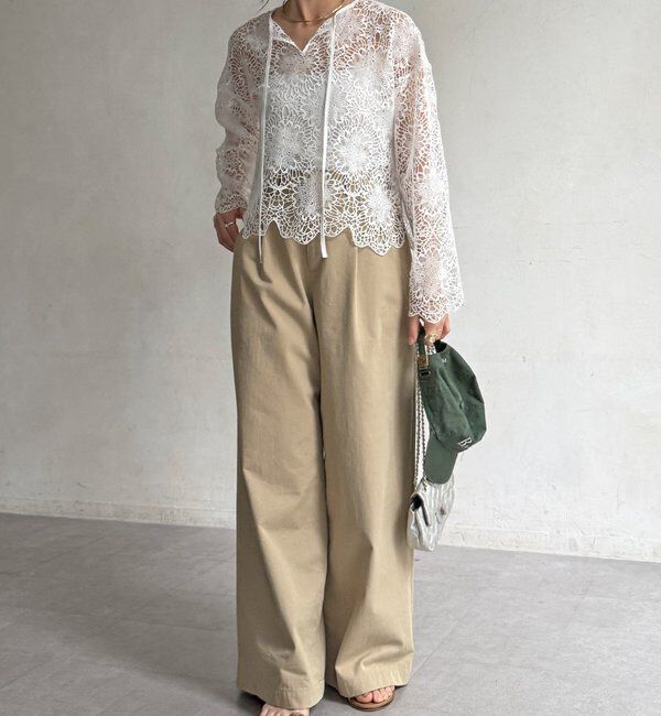  「レーススカラブラウス」|シャツ・ブラウス|