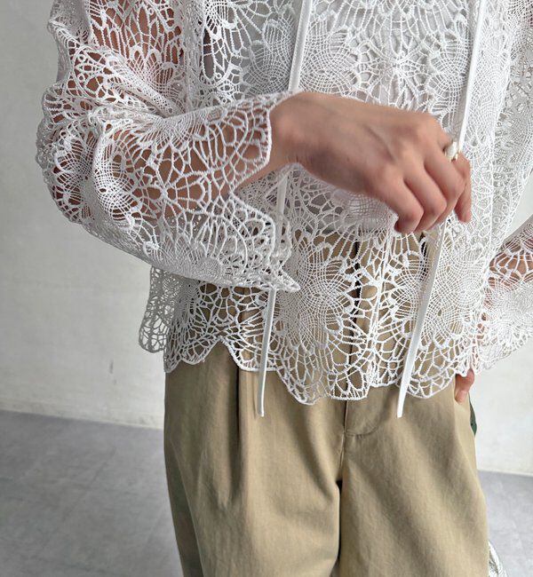  「レーススカラブラウス」|シャツ・ブラウス|