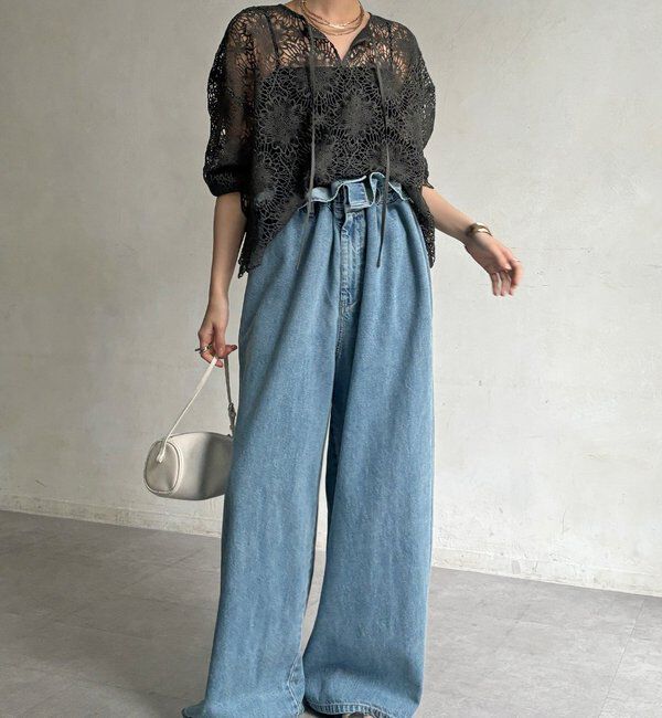  「レーススカラブラウス」|シャツ・ブラウス|