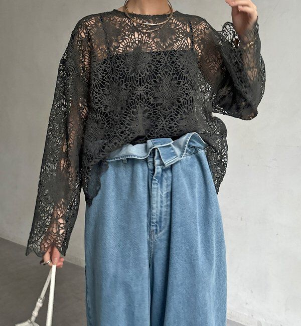  「レーススカラブラウス」|シャツ・ブラウス|