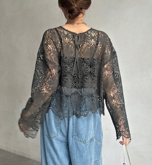 「レーススカラブラウス」|シャツ・ブラウス|