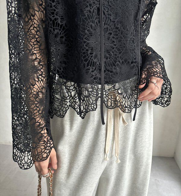  「レーススカラブラウス」|シャツ・ブラウス|