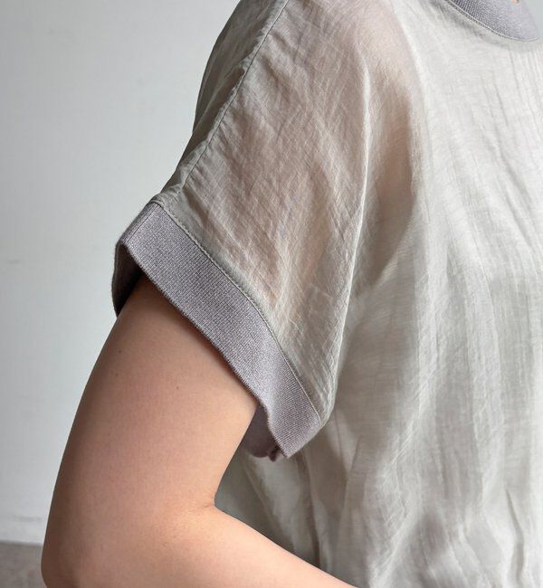  「【WEB限定】ロゴタンクセット布帛切替ニットプルオーバー」|ニット・セーター|