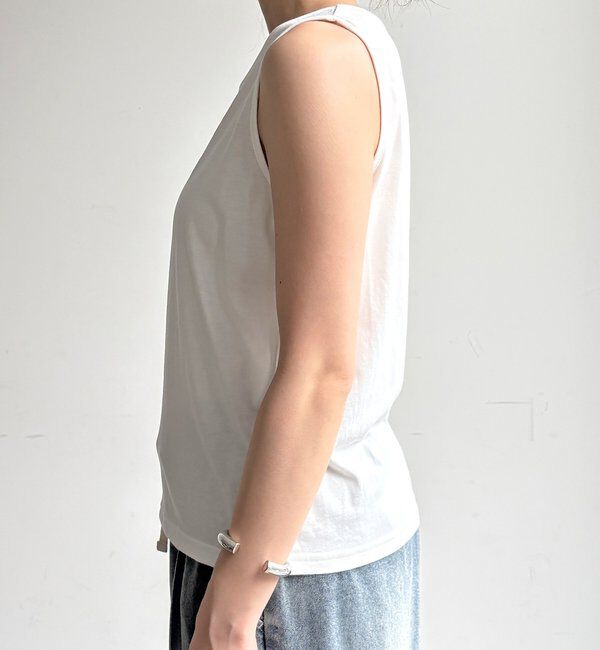  「【WEB限定】ロゴタンクセット布帛切替ニットプルオーバー」|ニット・セーター|