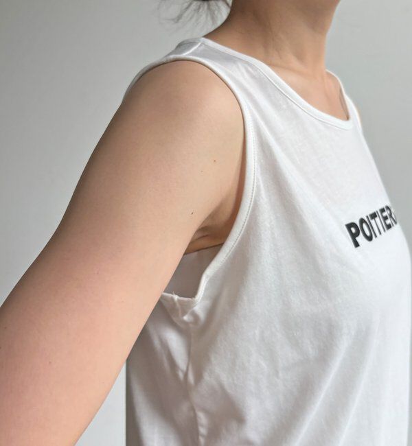  「【WEB限定】ロゴタンクセット布帛切替ニットプルオーバー」|ニット・セーター|