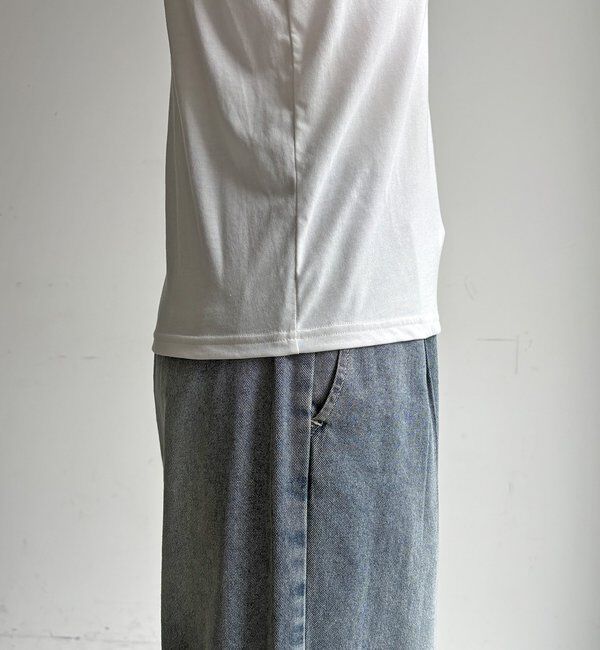  「【WEB限定】ロゴタンクセット布帛切替ニットプルオーバー」|ニット・セーター|