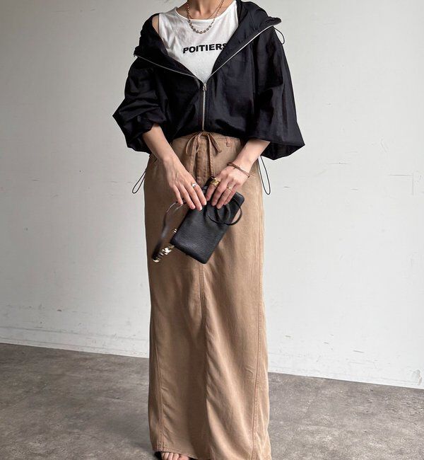  「【WEB限定】ロゴタンクセット布帛切替ニットプルオーバー」|ニット・セーター|