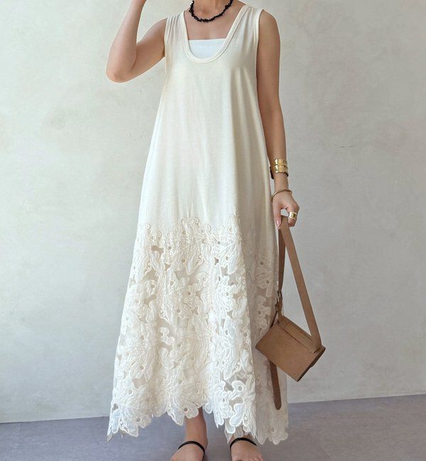  「レース切替ワンピース」|ワンピース|