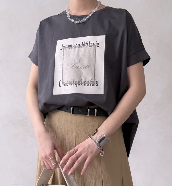  「【WEB限定】BeauオーガンジーロゴTEE」|Tシャツ・カットソー|