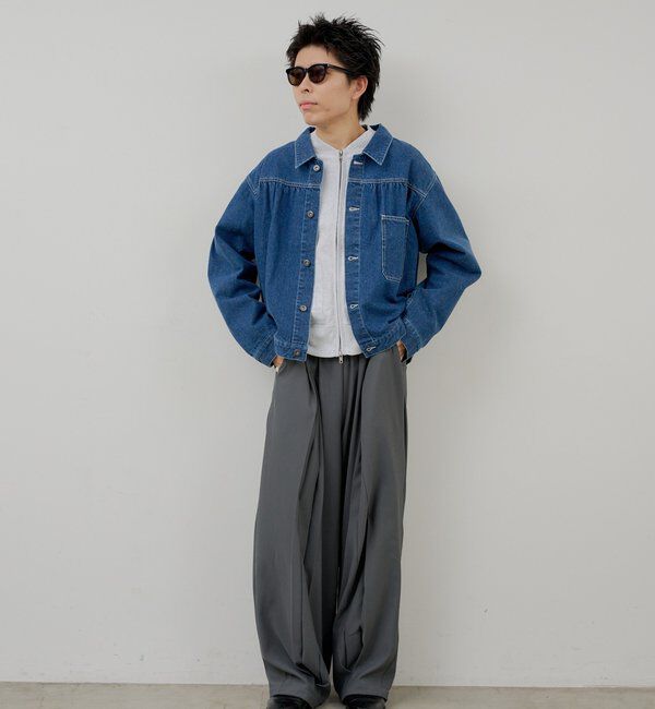  「【WHIMSIC】ネップデニムワークジャケット」|デニムジャケット|