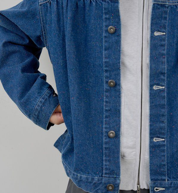  「【WHIMSIC】ネップデニムワークジャケット」|デニムジャケット|