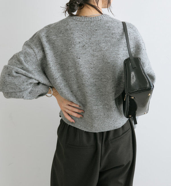  「【カーディガンとしても着れる】ショートZIPニット」|ニット・セーター|