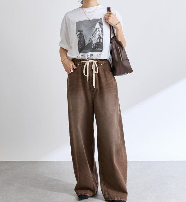  「【遊び心をプラス】ドロストカラーパンツ」|チノ|