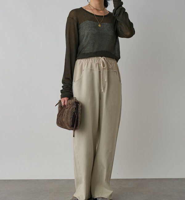  「【キャッチーなデザイン】スウェットドッキングデニム」|デニム|