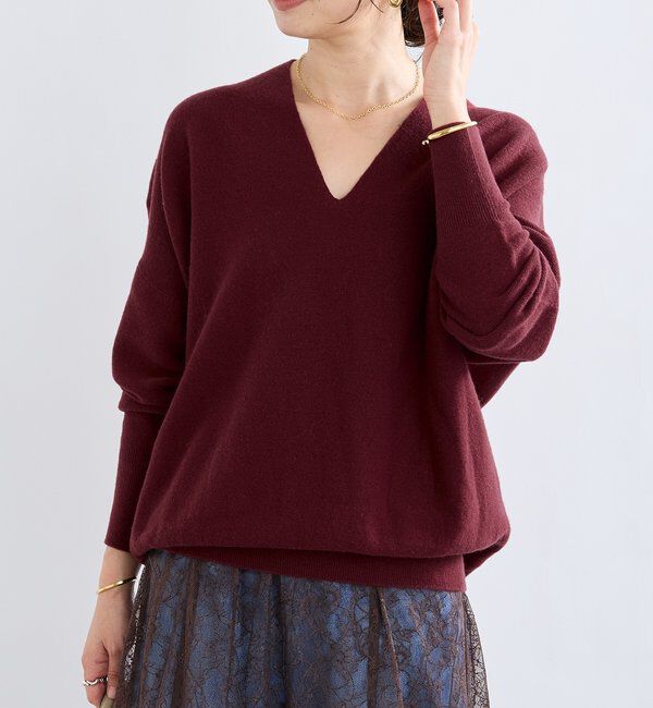  「【リバイバル/新色追加/7色展開】ウール100NEWバックボリュームニット」|ニット・セーター|