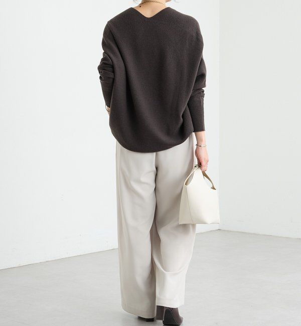  「【リバイバル/新色追加/7色展開】ウール100NEWバックボリュームニット」|ニット・セーター|