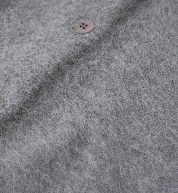  「【上質素材】ヘアリーヤーン2wayカーディガン」|カーディガン|