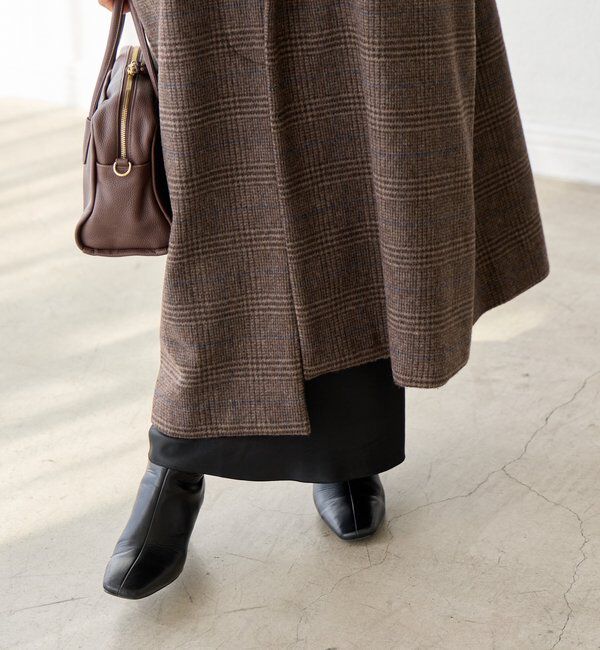  「【インフルエンサーSHIHO企画】チェックステンカラーコート」|その他|