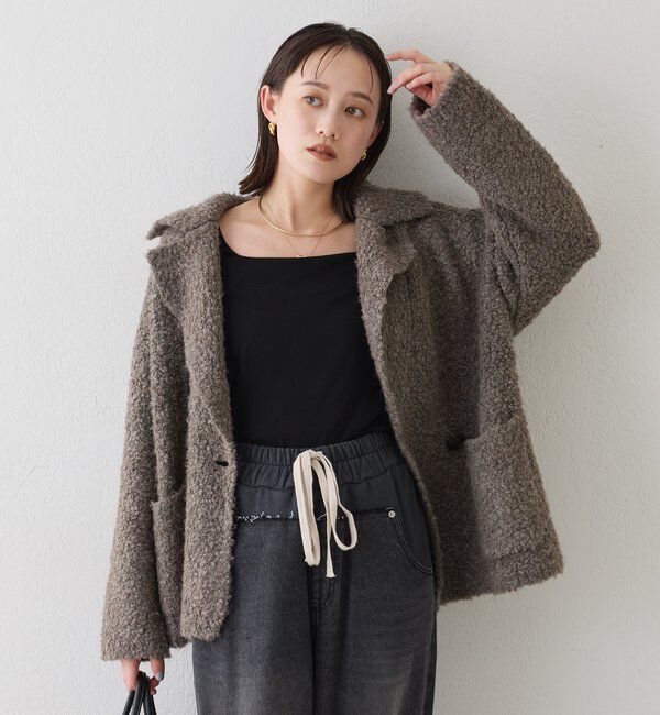  「【インフルエンサーYossshiiii企画】ボアライクコーディガン」|カーディガン|