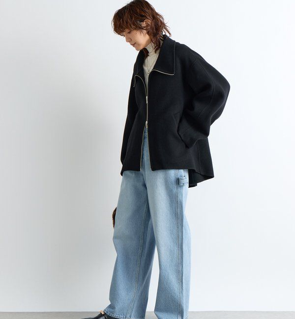  「【ハンサムな着こなしに】スタンドZIPリバーコート」|その他|