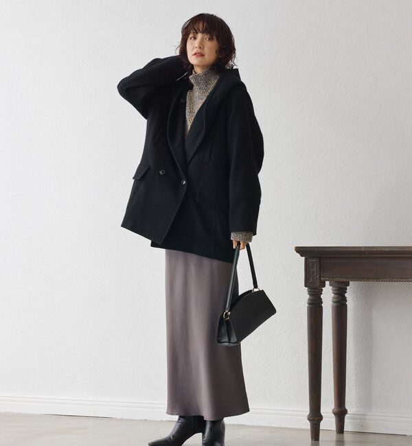  「【リラクシーな履き心地】ヴィンテージサテンバイアススカート」|スカート|