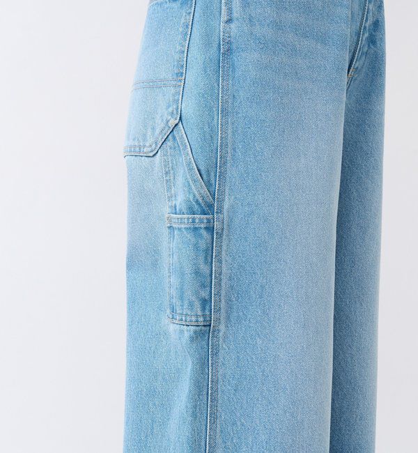  「【MONN.:.(モン)】ルーズペインターデニム」|デニム|