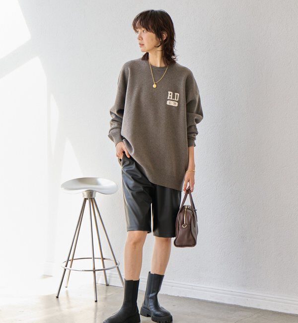  「【バックロゴが目を惹く】アスレチックロゴニット」|ニット・セーター|