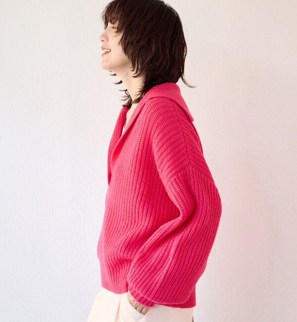  「【抜け感のある着こなしに】メランジスキッパーニット」|ニット・セーター|