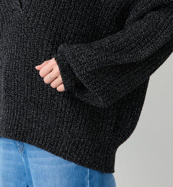  「【抜け感のある着こなしに】メランジスキッパーニット」|ニット・セーター|