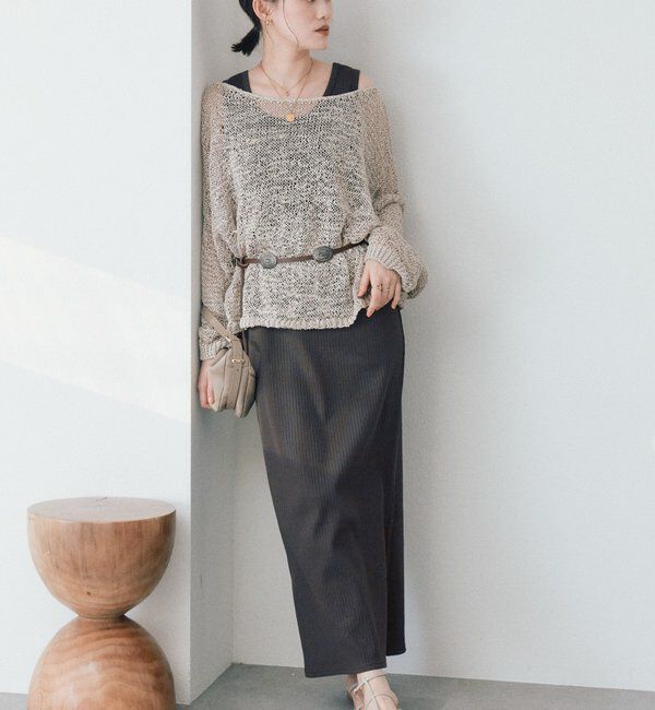  「【シリーズ累計販売数一万枚突破！】2WAYリブタンクワンピース」|ワンピース|ブラウン