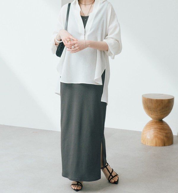  「【シリーズ累計販売数一万枚突破！】2WAYリブタンクワンピース」|ワンピース|