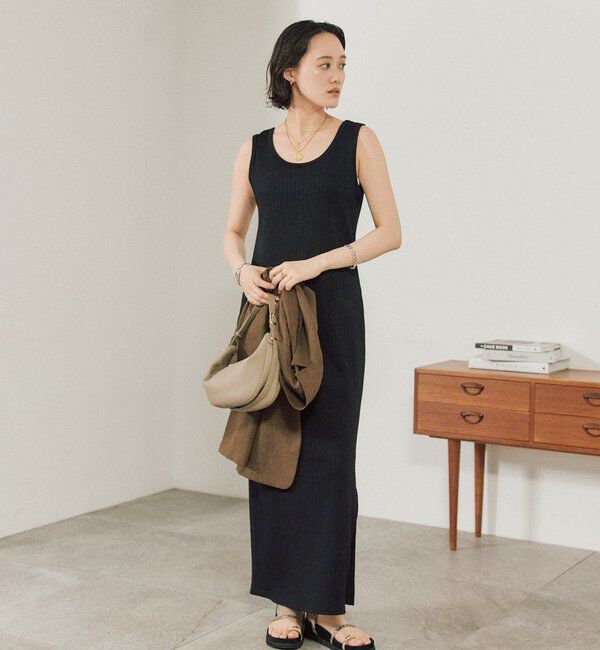  「【シリーズ累計販売数一万枚突破！】2WAYリブタンクワンピース」|ワンピース|