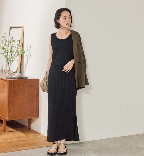  「【シリーズ累計販売数一万枚突破！】2WAYリブタンクワンピース」|ワンピース|