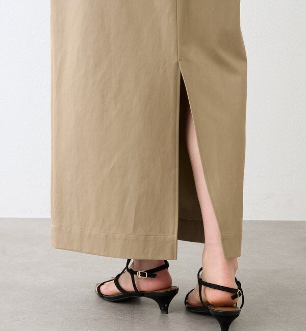  「予約【大人のチノスカート】ボックスタックチノスカート」|スカート|