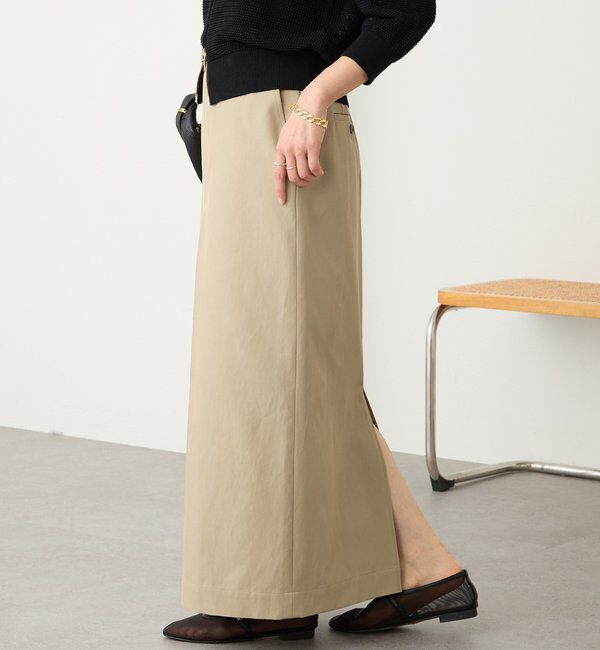  「予約【大人のチノスカート】ボックスタックチノスカート」|スカート|
