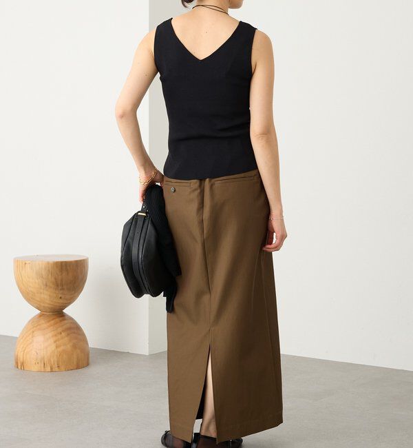  「予約【大人のチノスカート】ボックスタックチノスカート」|スカート|