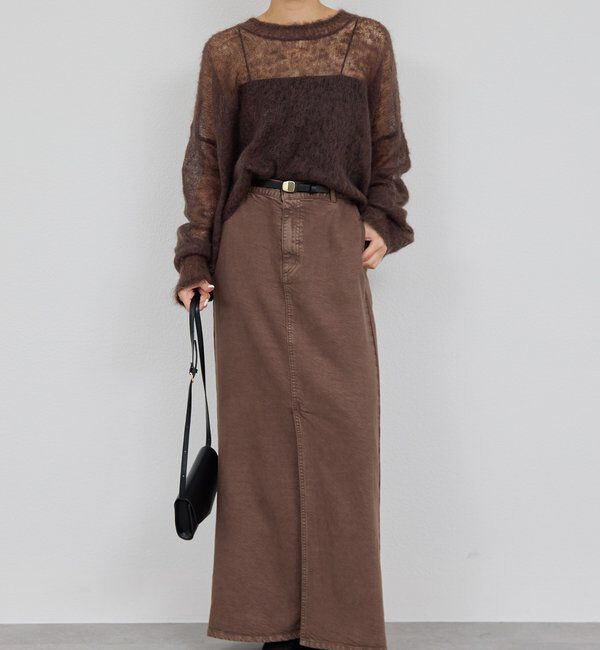  「【セットアップ対応】リヨセルスリットスカート」|スカート|