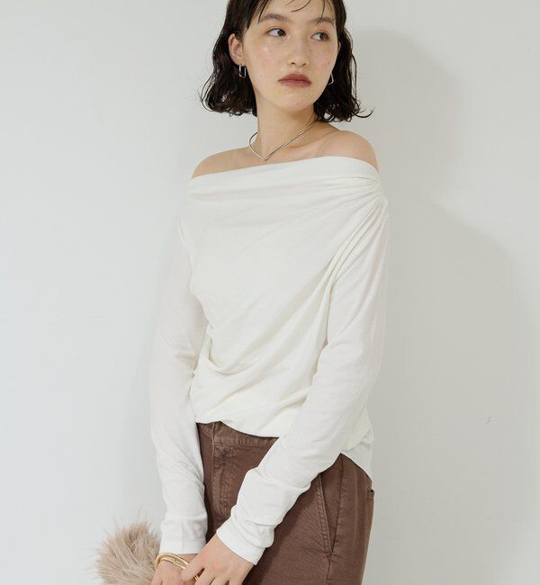  「【2WAY】オフショルカットソー」|Tシャツ・カットソー|