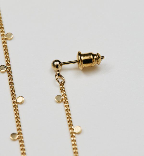  「ポルカドットチェーンピアス」|リング|