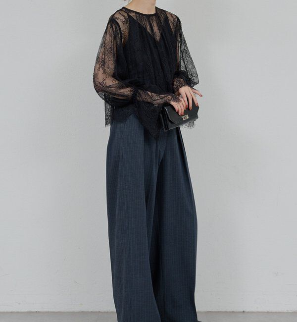  「【25th記念アイテム】レースフレアスリーブブラウス」|シャツ・ブラウス|