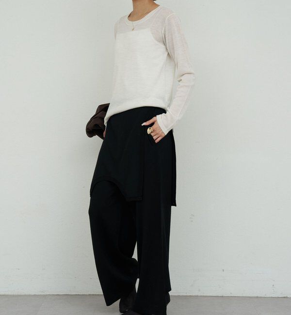  「【HERITANOVUM】ライトウールクルーニット」|ニット・セーター|