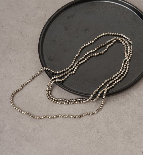  「レイヤードボールロングネックレス」|リング|