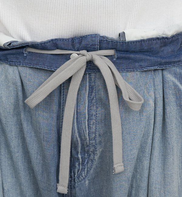  「【夏でも快適】シアーデニムパンツ」|デニム|