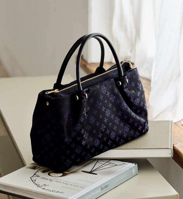  「ナイロン三層2WAYミニトートバッグ」|トートバッグ|ネイビー