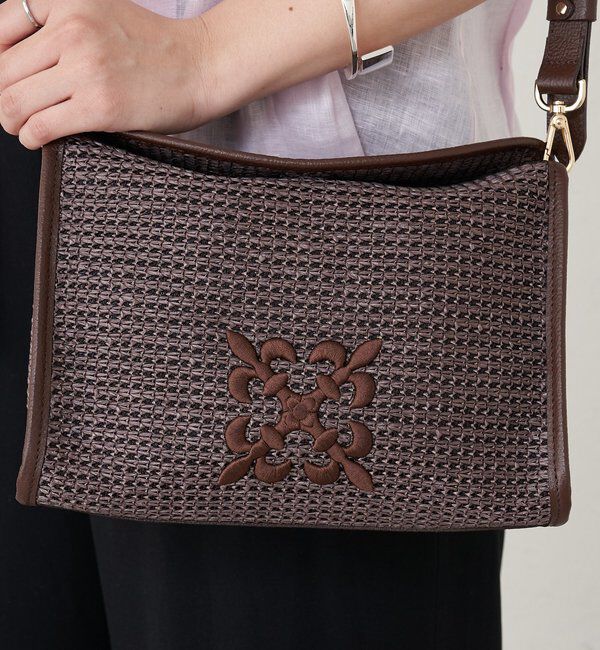  「ナイロンラフィアショルダーバッグ」|ショルダー・メッセンジャー|